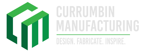 CNC Currumbin Manufacturing White Text Transparent
